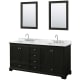 A thumbnail of the Wyndham Collection WCS202072DCMUNSM24 Dark Espresso / White Carrara Marble Top / Polished Chrome Hardware