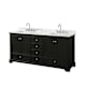 A thumbnail of the Wyndham Collection WCS202072DCMUNSMXX Dark Espresso / White Carrara Marble Top / Polished Chrome Hardware