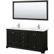 A thumbnail of the Wyndham Collection WCS202072D-VCA-M70 Dark Espresso / White Cultured Marble Top / Polished Chrome Hardware