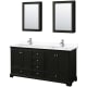A thumbnail of the Wyndham Collection WCS202072D-VCA-MED Dark Espresso / White Cultured Marble Top / Polished Chrome Hardware