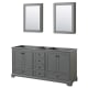 A thumbnail of the Wyndham Collection WCS202072DCXSXXMED Dark Gray / Matte Black Hardware