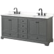 A thumbnail of the Wyndham Collection WCS202072D-QTZ-US3MXX Dark Gray / White Quartz Top / Matte Black Hardware