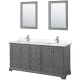A thumbnail of the Wyndham Collection WCS202072D-VCA-M24 Dark Gray / Carrara Cultured Marble Top / Polished Chrome Hardware