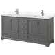 A thumbnail of the Wyndham Collection WCS202072D-VCA-MXX Dark Gray / Carrara Cultured Marble Top / Polished Chrome Hardware