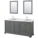 A thumbnail of the Wyndham Collection WCS202072DCMUNOM24 Dark Gray / White Carrara Marble Top / Polished Chrome Hardware