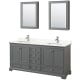 A thumbnail of the Wyndham Collection WCS202072D-QTZ-UNSMED Dark Gray / Giotto Quartz Top / Polished Chrome Hardware