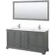 A thumbnail of the Wyndham Collection WCS202072D-VCA-M70 Dark Gray / White Cultured Marble Top / Polished Chrome Hardware