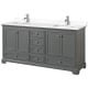 A thumbnail of the Wyndham Collection WCS202072D-VCA-MXX Dark Gray / White Cultured Marble Top / Polished Chrome Hardware
