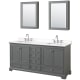 A thumbnail of the Wyndham Collection WCS202072D-QTZ-US3MED Dark Gray / White Quartz Top / Polished Chrome Hardware