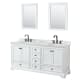 A thumbnail of the Wyndham Collection WCS202072DCMUNOM24 White / White Carrara Marble Top / Matte Black Hardware