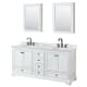 A thumbnail of the Wyndham Collection WCS202072DCMUNOMED White / White Carrara Marble Top / Matte Black Hardware