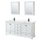 A thumbnail of the Wyndham Collection WCS202072D-VCA-MED White / White Cultured Marble Top / Matte Black Hardware