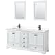 A thumbnail of the Wyndham Collection WCS202072D-QTZ-UNSM24 White / White Quartz Top / Matte Black Hardware