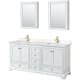 A thumbnail of the Wyndham Collection WCS202072D-VCA-MED White / Carrara Cultured Marble Top / Brushed Gold Hardware