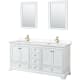 A thumbnail of the Wyndham Collection WCS202072D-VCA-M24 White / White Cultured Marble Top / Brushed Gold Hardware