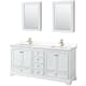 A thumbnail of the Wyndham Collection WCS202072D-QTZ-UNSMED White / White Quartz Top / Brushed Gold Hardware