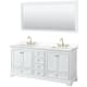 A thumbnail of the Wyndham Collection WCS202072D-QTZ-US3M70 White / White Quartz Top / Brushed Gold Hardware
