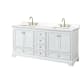 A thumbnail of the Wyndham Collection WCS202072D-QTZ-US3MXX White / White Quartz Top / Brushed Gold Hardware