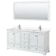 A thumbnail of the Wyndham Collection WCS202072D-VCA-M70 White / Carrara Cultured Marble Top / Polished Chrome Hardware