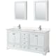 A thumbnail of the Wyndham Collection WCS202072D-VCA-MED White / Carrara Cultured Marble Top / Polished Chrome Hardware