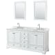 A thumbnail of the Wyndham Collection WCS202072DCMUNOM24 White / White Carrara Marble Top / Polished Chrome Hardware