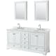 A thumbnail of the Wyndham Collection WCS202072DCMUNOMED White / White Carrara Marble Top / Polished Chrome Hardware