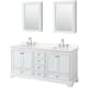 A thumbnail of the Wyndham Collection WCS202072D-QTZ-US3MED White / Giotto Quartz Top / Polished Chrome Hardware