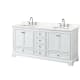 A thumbnail of the Wyndham Collection WCS202072D-QTZ-US3MXX White / Giotto Quartz Top / Polished Chrome Hardware