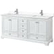 A thumbnail of the Wyndham Collection WCS202072D-VCA-MXX White / White Cultured Marble Top / Polished Chrome Hardware