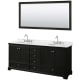 A thumbnail of the Wyndham Collection WCS202080DCMUNOM70 Dark Espresso / White Carrara Marble Top / Polished Chrome Hardware