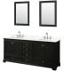 A thumbnail of the Wyndham Collection WCS202080D-QTZ-US3M24 Dark Espresso / Giotto Quartz Top / Polished Chrome Hardware