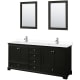 A thumbnail of the Wyndham Collection WCS202080D-VCA-M24 Dark Espresso / White Cultured Marble Top / Polished Chrome Hardware