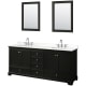 A thumbnail of the Wyndham Collection WCS202080D-QTZ-US3M24 Dark Espresso / White Quartz Top / Polished Chrome Hardware