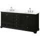 A thumbnail of the Wyndham Collection WCS202080D-QTZ-US3MXX Dark Espresso / White Quartz Top / Polished Chrome Hardware