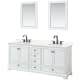 A thumbnail of the Wyndham Collection WCS202080D-QTZ-US3M24 White / Giotto Quartz Top / Matte Black Hardware