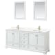 A thumbnail of the Wyndham Collection WCS202080D-QTZ-UNSM24 White / Giotto Quartz Top / Brushed Gold Hardware