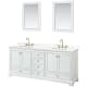 A thumbnail of the Wyndham Collection WCS202080D-QTZ-US3M24 White / Giotto Quartz Top / Brushed Gold Hardware