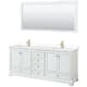 A thumbnail of the Wyndham Collection WCS202080D-VCA-M70 White / White Cultured Marble Top / Brushed Gold Hardware