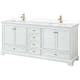 A thumbnail of the Wyndham Collection WCS202080D-VCA-MXX White / White Cultured Marble Top / Brushed Gold Hardware