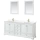 A thumbnail of the Wyndham Collection WCS202080D-QTZ-UNSM24 White / White Quartz Top / Brushed Gold Hardware