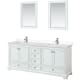 A thumbnail of the Wyndham Collection WCS202080D-VCA-M24 White / Carrara Cultured Marble Top / Polished Chrome Hardware