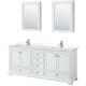 A thumbnail of the Wyndham Collection WCS202080D-VCA-MED White / Carrara Cultured Marble Top / Polished Chrome Hardware