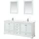 A thumbnail of the Wyndham Collection WCS202080D-VCA-M24 White / White Cultured Marble Top / Polished Chrome Hardware