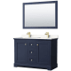 A thumbnail of the Wyndham Collection WCV232348D-VCA-M46 Dark Blue / Carrara Cultured Marble Top / Brushed Gold Hardware