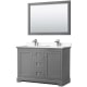 A thumbnail of the Wyndham Collection WCV232348D-VCA-M46 Dark Gray / Carrara Cultured Marble Top / Polished Chrome Hardware
