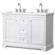 A thumbnail of the Wyndham Collection WCV232348D-QTZ-US3MXX White / White Quartz Top / Polished Chrome Hardware