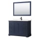 A thumbnail of the Wyndham Collection WCV232348S-VCA-M46 Dark Blue / Carrara Cultured Marble Top / Matte Black Hardware