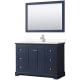 A thumbnail of the Wyndham Collection WCV232348S-VCA-M46 Dark Blue / White Cultured Marble Top / Polished Chrome Hardware