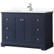 A thumbnail of the Wyndham Collection WCV232348S-VCA-MXX Dark Blue / White Cultured Marble Top / Polished Chrome Hardware