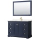 A thumbnail of the Wyndham Collection WCV232348S-VCA-M46 Dark Blue / Carrara Cultured Marble Top / Brushed Gold Hardware